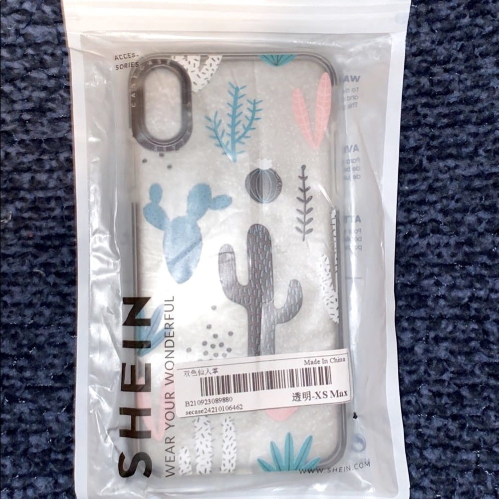 cute little cactus phone case never used or taken out